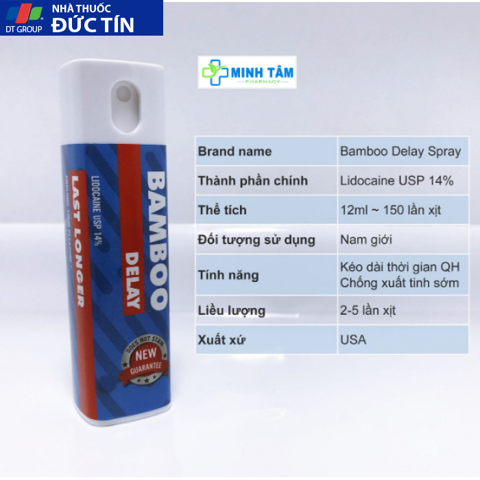 Chai Xịt Chống Xuất Tinh Sớm Kéo Dài Cuộc Yêu BamBoo Delay Spray Chai 12ml 3 Chai Xịt Chống Xuất Tinh Sớm Kéo Dài Cuộc Yêu BamBoo Delay Spray Chai 12ml - Ảnh 3