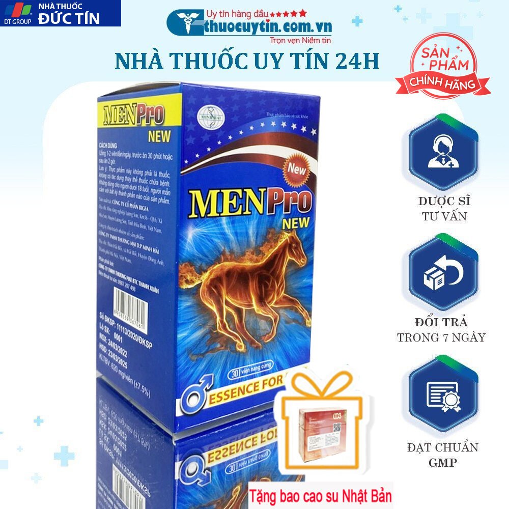 Viên Uống Tăng Cường Si.nh Lý, cải thiện sức khoẻ nam giới Menpro New 11 men1
