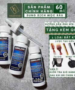 Dung dịch hỗ trợ mọc râu & tóc Kirkland Minoxidil 5% ,60ml ,Dạng lỏng và Dạng bọt 7 moctoc9