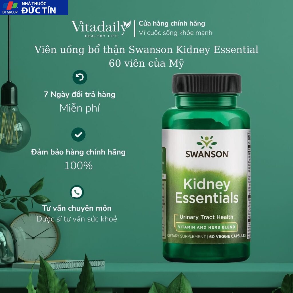Viên uống bổ thận Swanson Kidney Essential 60 viên của Mỹ 13 bothanmi1