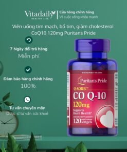 Alternative view of Viên uống tim mạch, bổ tim, giảm cholesterol Puritans pride coQ10 120mg 120 viên