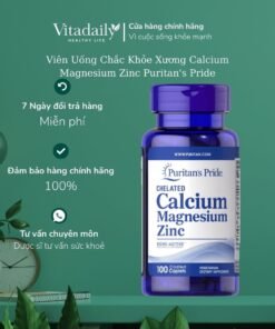 Alternative view of Viên Uống Calcium Magnesium Zinc Puritan's Pride 100 viên