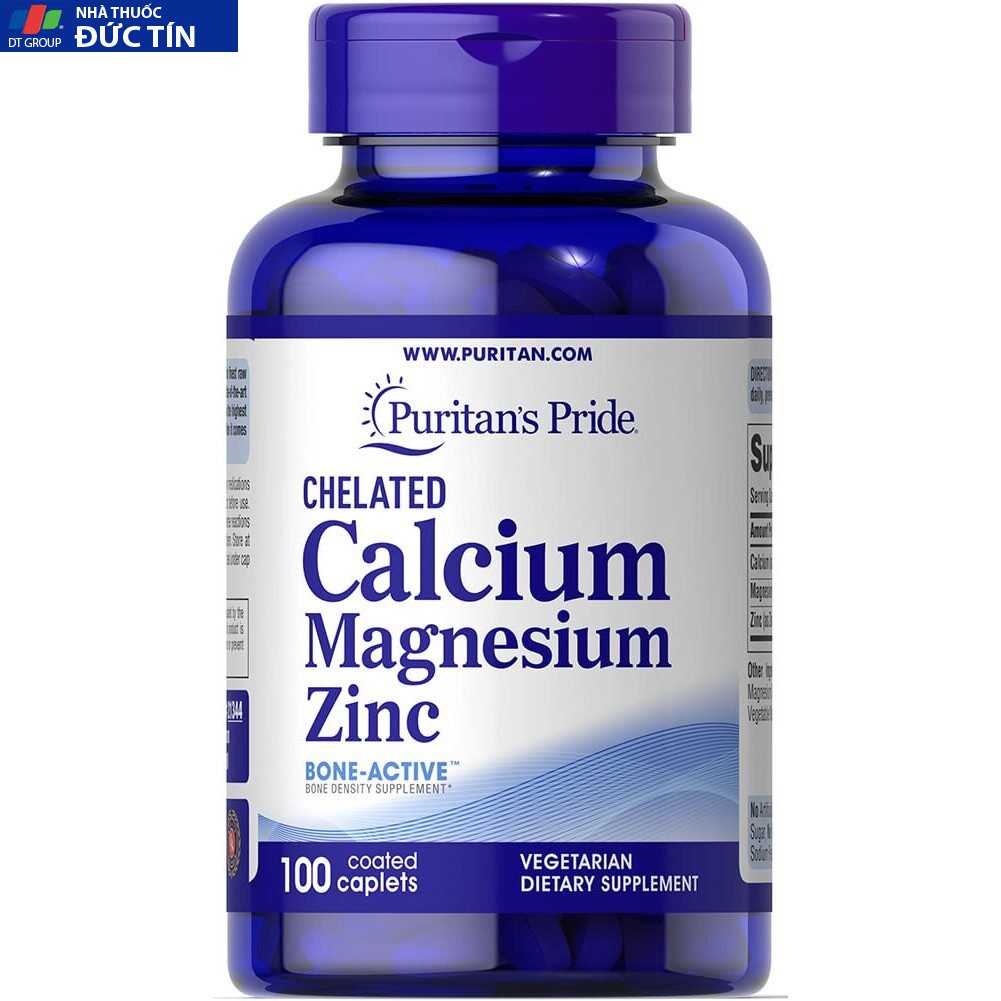 Viên Uống Calcium Magnesium Zinc Puritan's Pride 100 viên 11