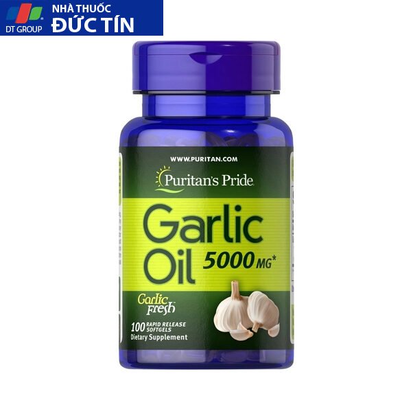 Viên uống dầu tỏi tăng cường miễn dịch, giảm cholesterol, tốt cho tim mạch Puritan's Pride Garlic Oil 1000mg 100 viên 19 dautoi1