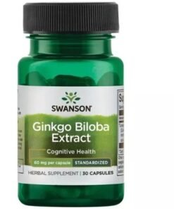 Alternative view of Viên uống bổ não tăng trí nhớ Ginkgo Extract 60mg Lọ 30 viên SWANSON chính hãng