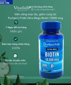 Viên uống mọc tóc, giảm rụng tóc Puritan's Pride Ultra Mega Biotin 10000 mcg 50 viên-100 viên 9 moctoc2