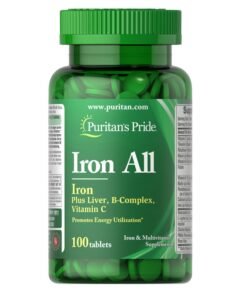 Alternative view of VIÊN UỐNG SẮT GIÚP BỔ MÁU, PHÒNG NGỪA THIẾU MÁU, ĐAU ĐẦU CHÓNG MẶT IRON ALL PURITAN’S PRIDE 100 VIÊN