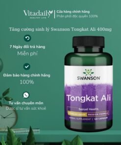 Alternative view of Viên Uống Tăng Cường Sinh Lý Swanson Tongkat Ali 400mg 120 viên