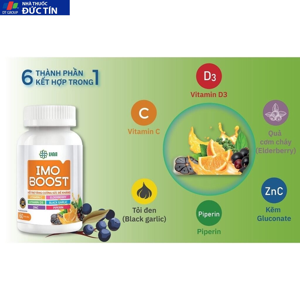 Viên Uống Tăng Cường Sức Đề Kháng, Hệ Miễn Dịch IMO BOOST 60 viên VAA 15 tangkhang5
