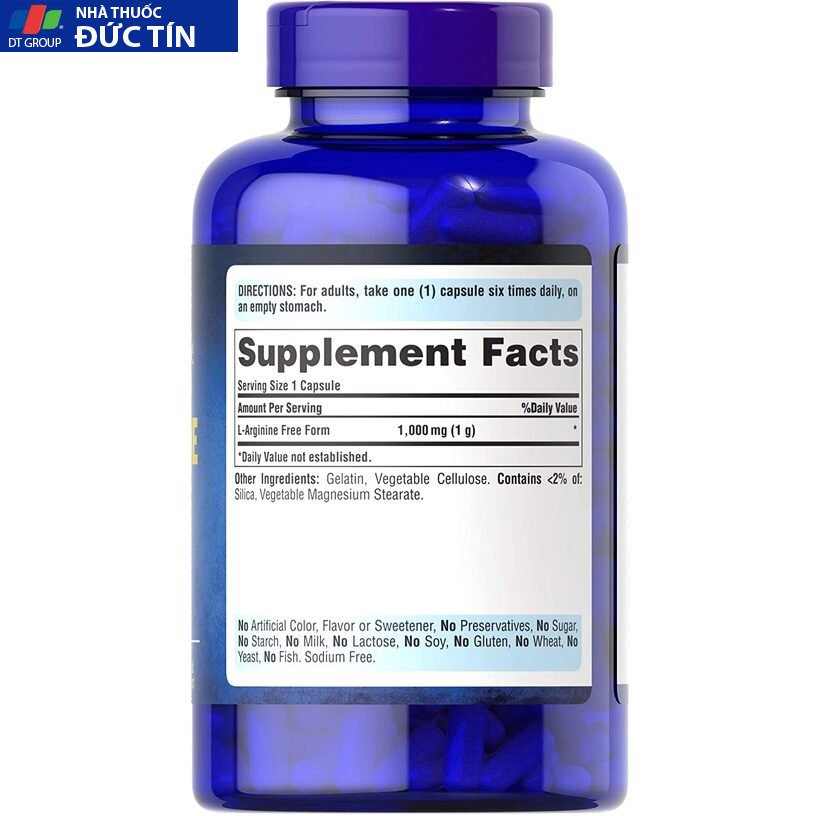Viên Uống Thải Độc Gan, Tăng Cường Sinh Lý L-Arginine 1000mg Puritan's Pride 100 Viên 11 thaidocgan3 1