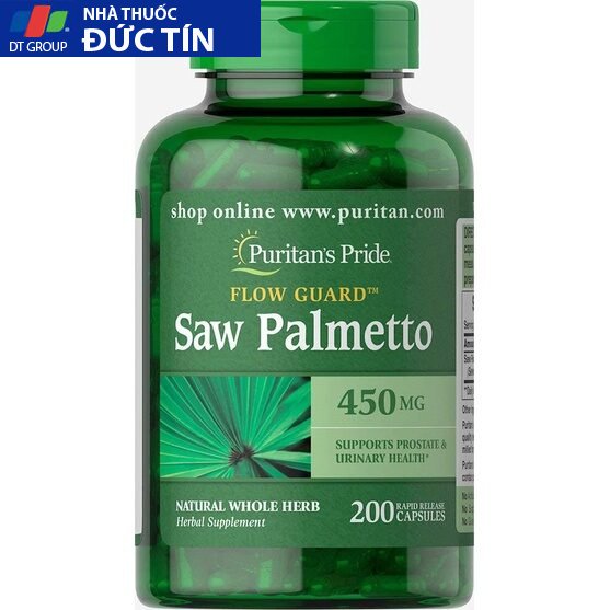 Hỗ trợ đường tiết niệu và tuyến tiền liệt Saw Palmetto 450 mg 100v Puritan’s Pride 10 tietlieu4