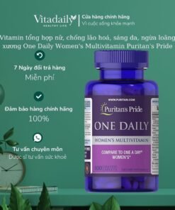 Alternative view of Vitamin tổng hợp nữ, chống lão hoá, sáng da, ngừa loãng xương One Daily Women's Multivitamin Puritan's Pride 100 viên