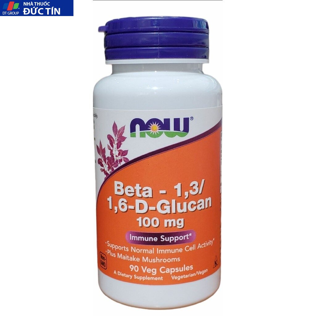 Viên uống tăng cường khả năng miễn dịch, ngăn ngừa ung thư Now Beta -1,3/1,6-D - Glucan 100mg 90 Viên của Mỹ 12 ungthu2 1