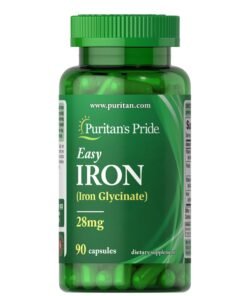 Viên Uống Sắt, Giúp Bổ Máu, Thiếu Máu Easy Iron 28mg 90 viên Puritan’s Pride Của Mỹ