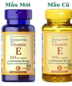 Alternative view of Viên Uống Đẹp Da Vitamin E 184mg With Selenium 50mg Puritan's Pride của Mỹ