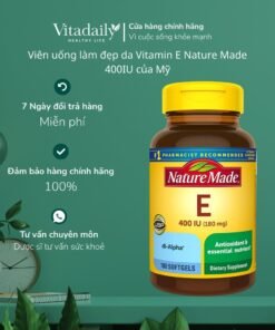Alternative view of Viên uống làm đẹp da Vitamin E Nature Made 400IU của Mỹ