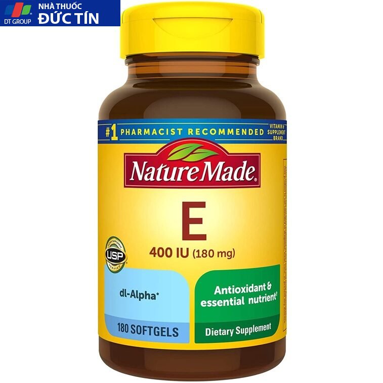 Viên uống làm đẹp da Vitamin E Nature Made 400IU của Mỹ 17 vitaminenatu2