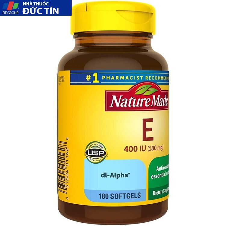 Viên uống làm đẹp da Vitamin E Nature Made 400IU của Mỹ 14 vitaminenatu3