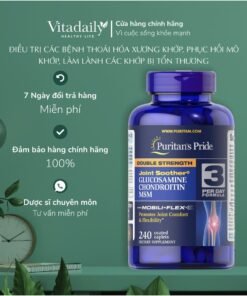 Alternative view of Viên Uống Hỗ Trợ Xương Khớp Glucosamine Chondroitin MSM Puritan's Pride Của Mỹ 240 viên