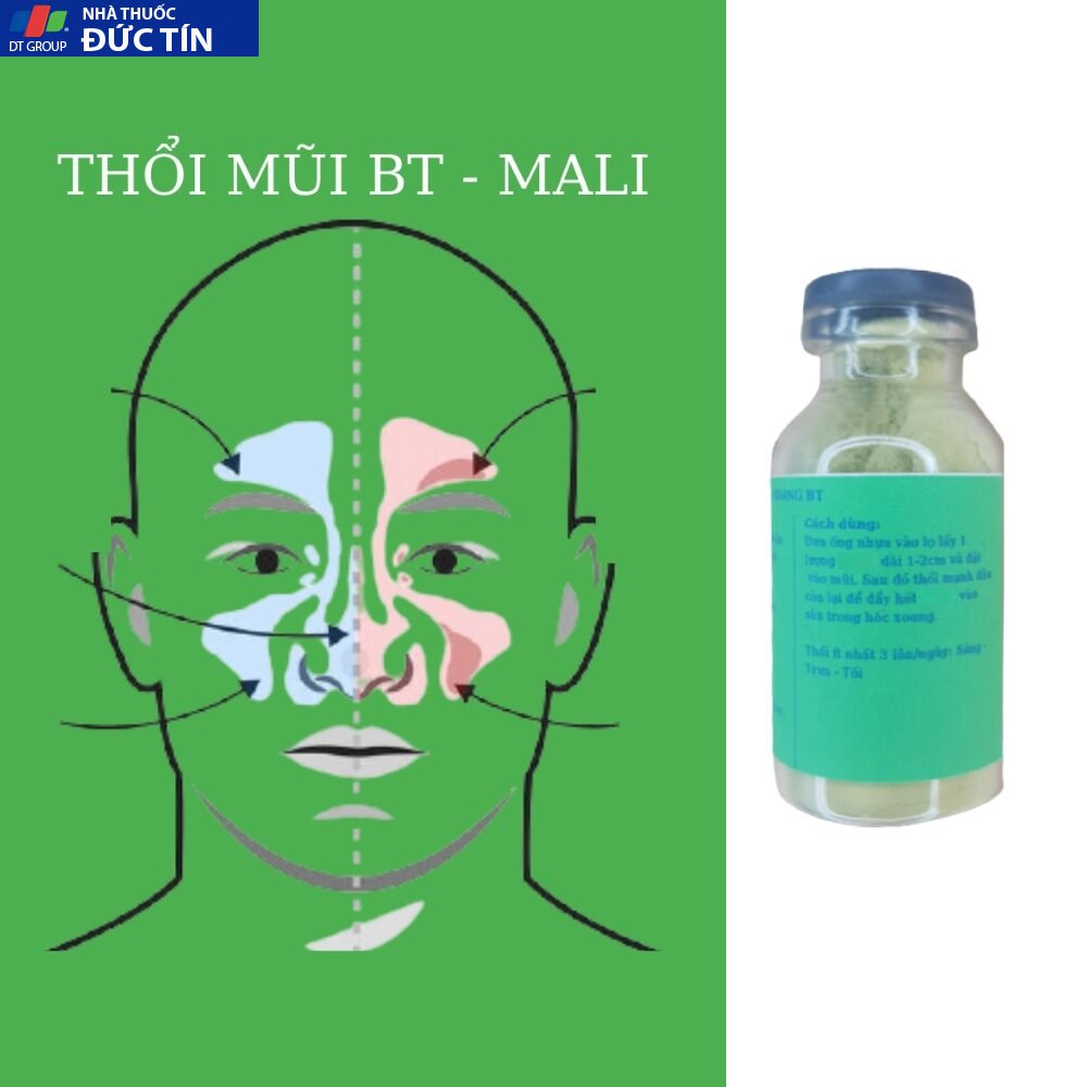 Thổi xoang bt, 100% thành phần tự nhiên 1 lọ thổi mũi bt có sẵn 1 dây thổi MaLi 29 a111