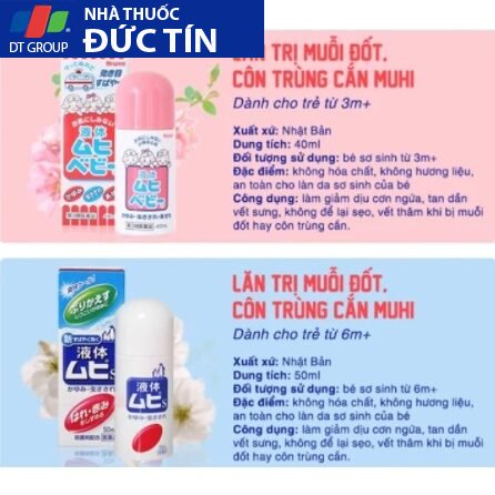 Lăn Bôi Muỗi Đốt Và Côn Trùng Cắn Muhi Nhật Bản 24 lanmuoi5