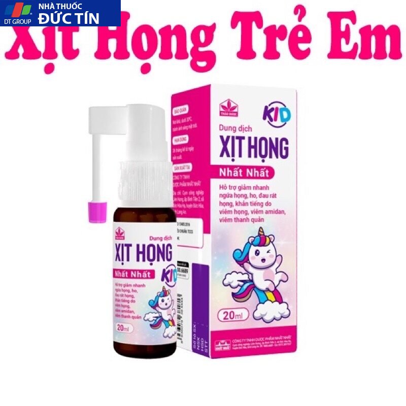 Xịt họng nhất nhất trẻ em và xịt họng nhất nhất người lớn hỗ trợ giảm ho,giảm rát họng 18 nhat2 1