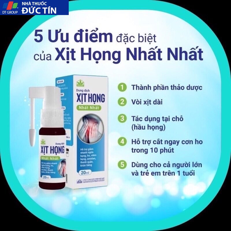 Xịt họng nhất nhất trẻ em và xịt họng nhất nhất người lớn hỗ trợ giảm ho,giảm rát họng 21 nhat5