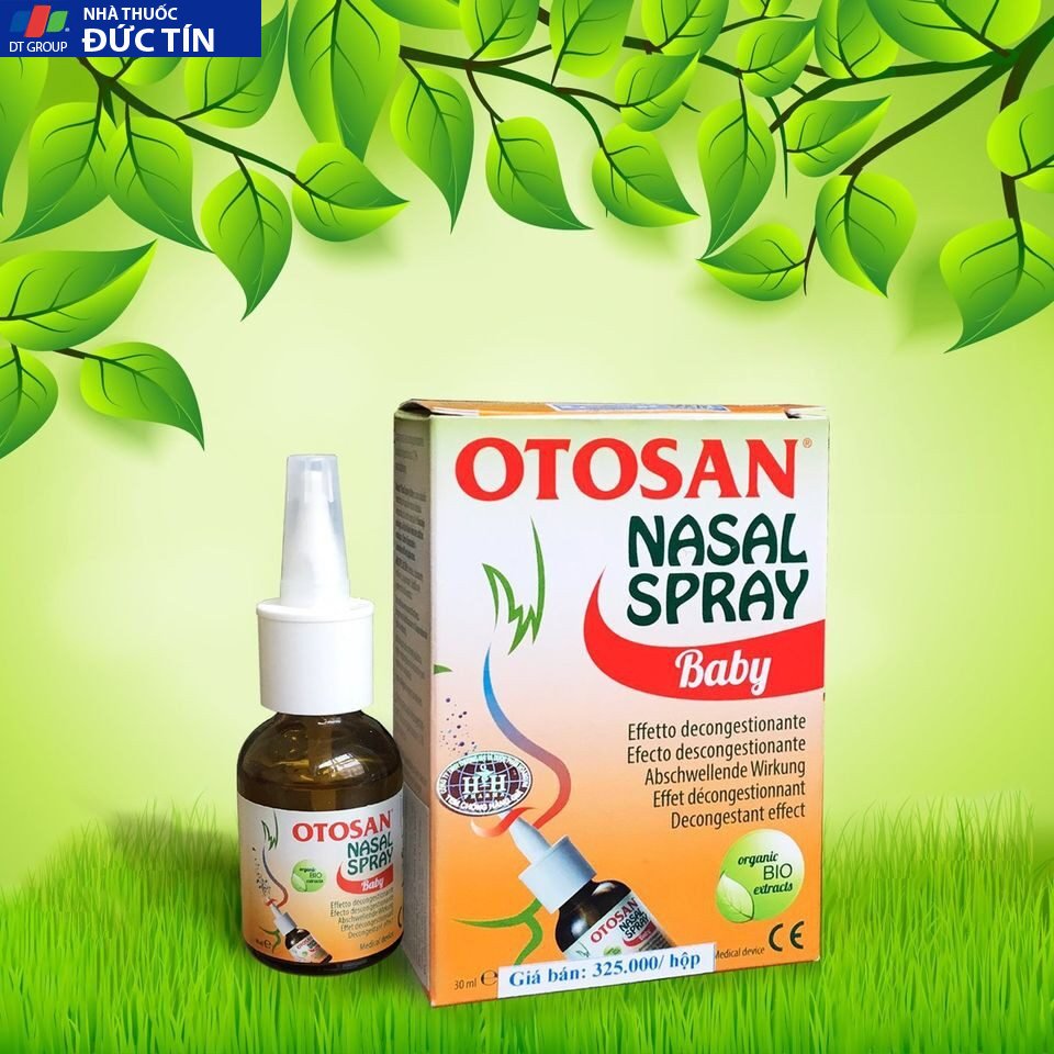 Xịt mũi cho bé Otosan Nasal Spray Baby viêm mũi dị ứng viêm xoang làm sạch khoang mũi thông mũi Lọ 30ml 20 otsan6