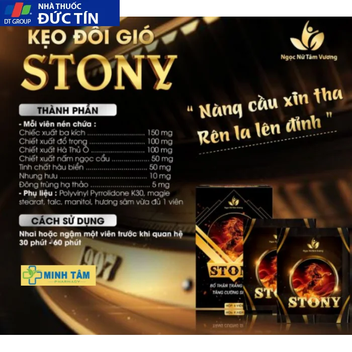 Kẹo Đổi Gió Stony Chính Hãng - Kéo Dài Thời Gian Quan Hệ, Tăng Cường Sinh Lý Nam 12 thanh phan keo tinh yeu stony chinh hang 700x700 1