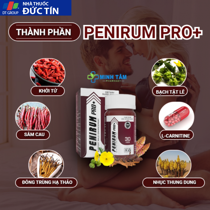 PENIRUM PRO+ Viên Uống Hỗ Trợ Tăng Cường Sinh Lý Nam Chính Hãng 9 thanh phan penirum pro 700x700 1