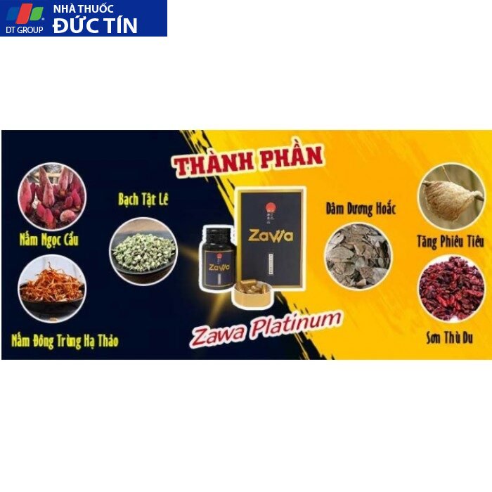 Viên Uống ZAWA PLATINUM - Tăng Cường Sinh Lý Nam 16 thanh phan vien uong zawa platinum 700x700 1