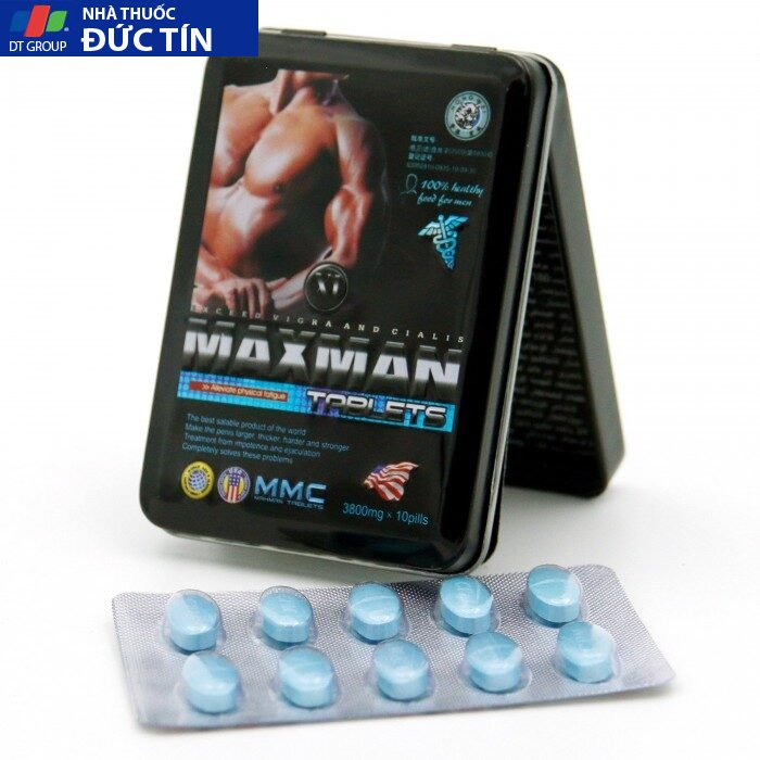 Viên Uống Cường Dương Maxman 3800mg Chính Hãng - Tăng Cường Sinh Lý Phái Mạnh 25 viagra maxman master 700x700 1