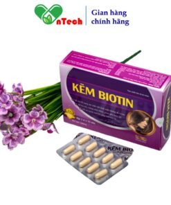 Viên uống bổ sung kẽm GOLDWINGS Kẽm Biotin Giúp tóc chắc khỏe ngăn gãy rụng làm sáng đẹp làn da hộp 30v
