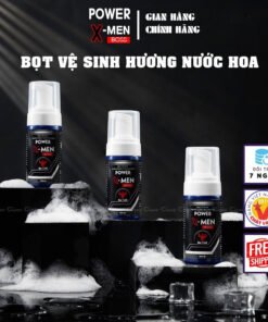 [CHÍNH HÃNG] Bọt vệ sinh nam giới hương nước hoa POWER X-MEN, giúp làm sạch, khử mùi, kháng khuẩn- Chai 100 ML (CHE TÊN)