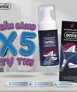 Dung dịch vệ sinh nam giới tạo bọt oniiz hương nước hoa unisex Amorous 100ml 16 botvessinh5
