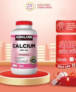 Alternative view of Hỗ trợ xương khớp Kirkland Signature Calcium 600Mg with vitamin D3 500 viên bổ sung canxi chắc khỏe xương quatangme
