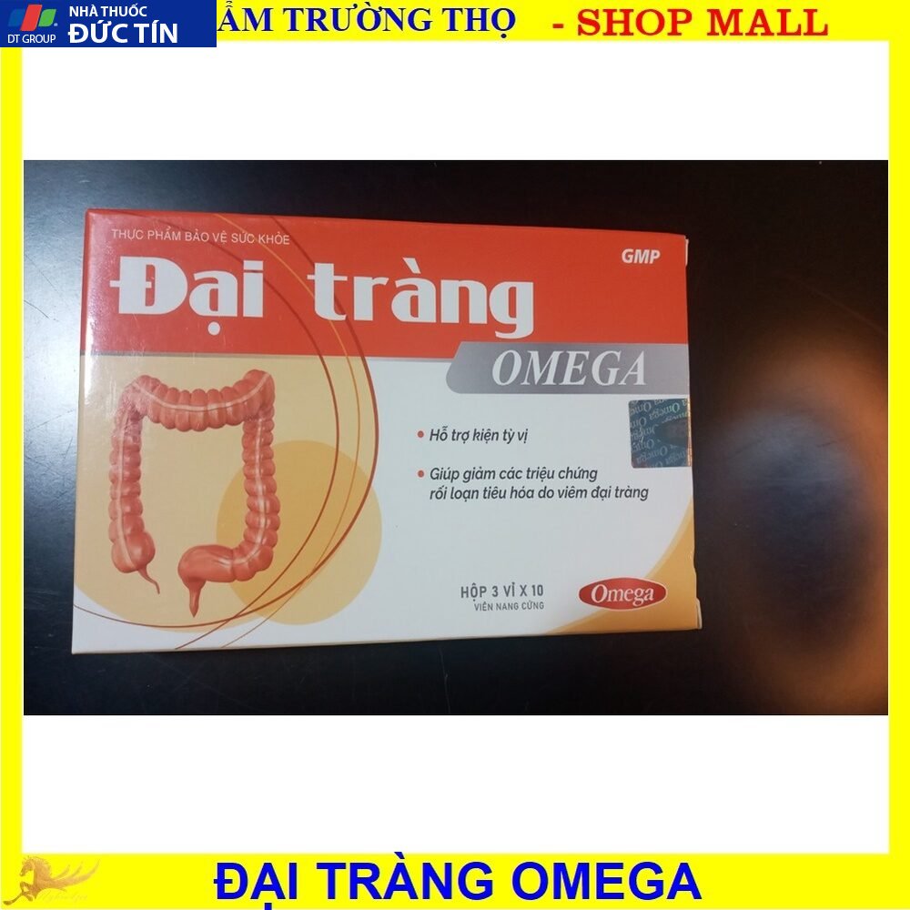 Đại tràng Omega , Người viêm đại tràng cấp và mãn tính ,Viêm đại tràng co thắt ,Đại tràngcho đường tiêu hóa khỏe,hộp 30v 21 daitrang2