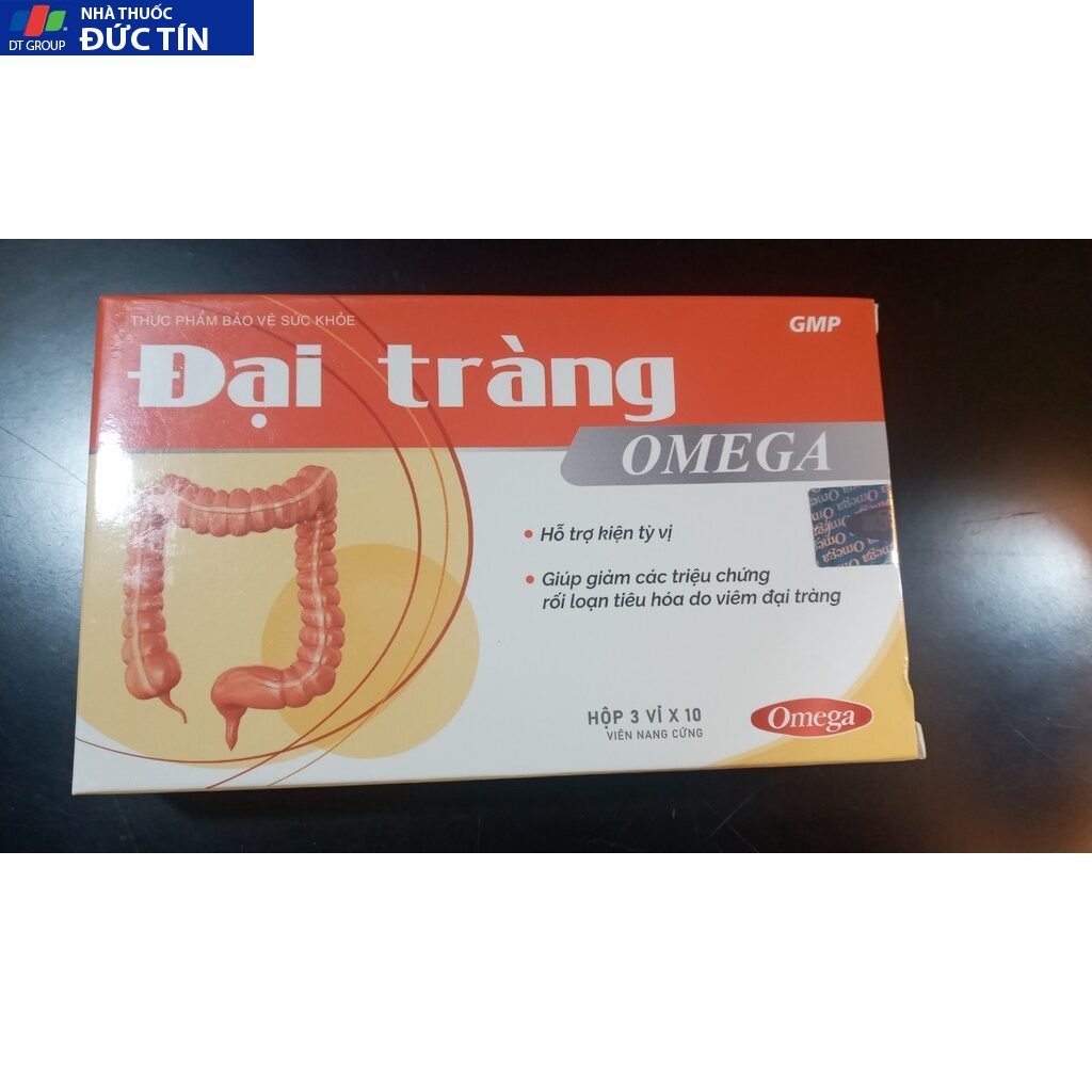 Đại tràng Omega , Người viêm đại tràng cấp và mãn tính ,Viêm đại tràng co thắt ,Đại tràngcho đường tiêu hóa khỏe,hộp 30v 20 daitrang3