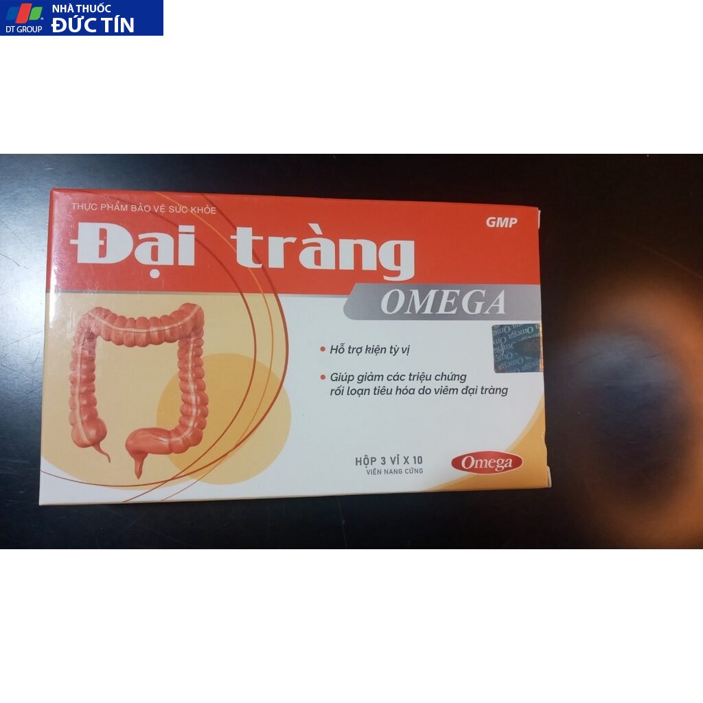 Đại tràng Omega , Người viêm đại tràng cấp và mãn tính ,Viêm đại tràng co thắt ,Đại tràngcho đường tiêu hóa khỏe,hộp 30v 19 daitrang4