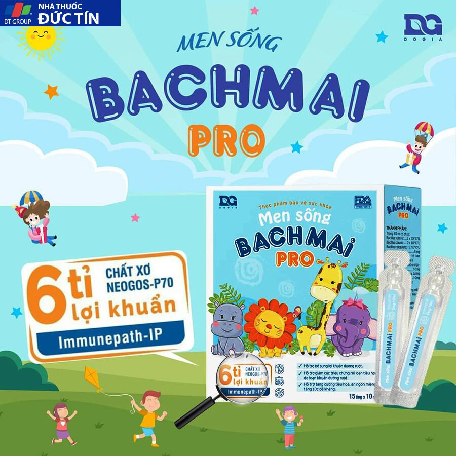 Men sống bạch mai Pro Men vi sinh cho bé tiêu chảy,Táo bón,Rối loạn tiêu hóa với 6 tỷ lợi khuẩn, Chính hãng Đỗ Gia 27 dogia2