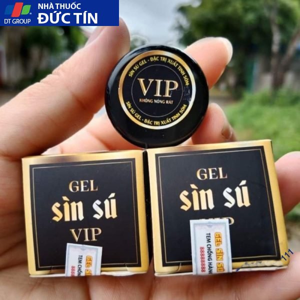 Gel bôi kéo dài thời gian SÌN SÚ VIP hộp 5g 14 gel sin su tay nguyen chong xuat tinh som keo dai thoi gian quan he 4 600x600 1