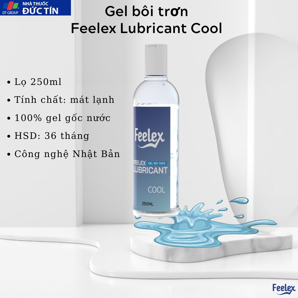 Gel bôi trơn quan hệ Feelex Lubricant Cool cảm giác ấm, lạnh, siêu trơn, nhiều mùi hương 25 gelntron3