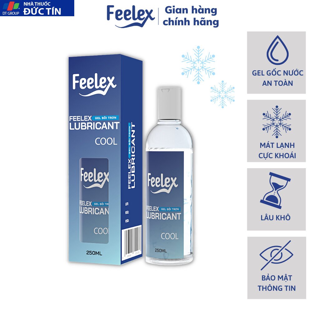 Gel bôi trơn quan hệ Feelex Lubricant Cool cảm giác ấm, lạnh, siêu trơn, nhiều mùi hương 23 geltron2
