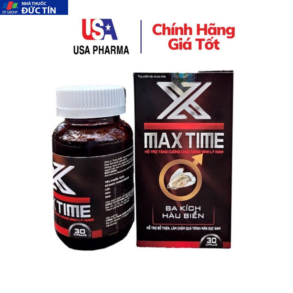 Viên ba kích hàu biển MAXTIME bổ thận nam, tăng cường chức năng sinh lý nam giới Lọ 30 viên 10 haumaaxtime 1