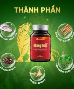 Khang Dược Tăng Cường Sinh Lý Nam, Hàu Biển, Bá Bệnh, Sâm Cau Giúp Bổ Thận Tráng Dương, Bền Bỉ Và Dẻo Dai 30 viên/hộp 10 khangduoc3