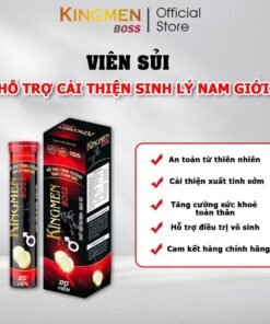 Alternative view of (Chính hãng) Viên sủi hỗ trợ sinh lí nam KING MEN BOSS-hỗ trợ yếu sinh lý,kéo dài thời gian quan hệ hộp 20 viên