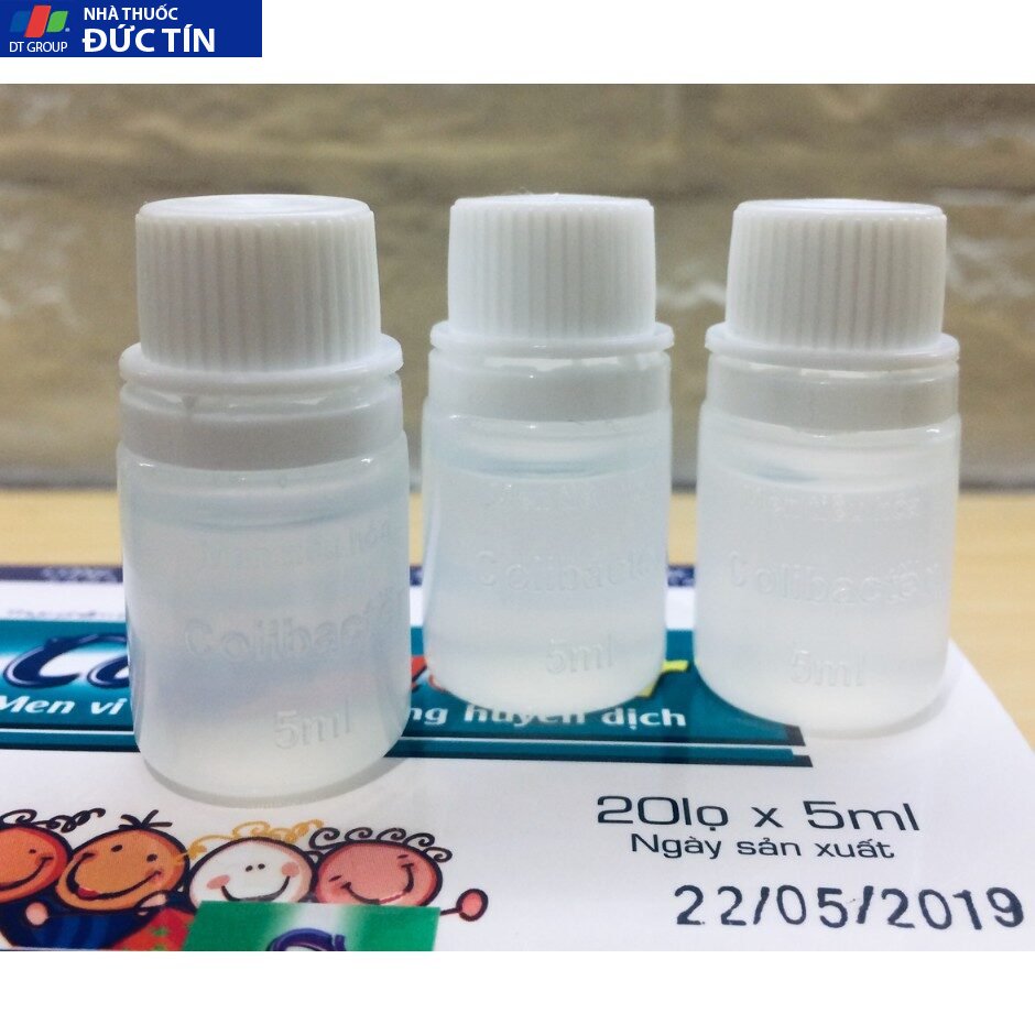 Men Vi Sinh Colibacter,Công nghệ của Bệnh Viện Bạch Mai,Ngày Sản Xuất Và Date Mới Nhất - (20 Lọ 5ml/Hộp) 11 menbachmai3 1