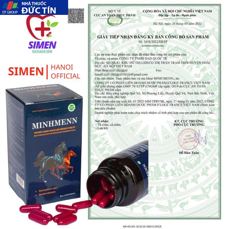 Viên Uống Minh Men Tăng Cường Sinh Lý Nam Giới Hỗ Trợ Bổ Thận Tráng Dương Tăng Cường Sinh Lực Phái Mạnh An Toàn Sức Khỏe 22 minhmen8