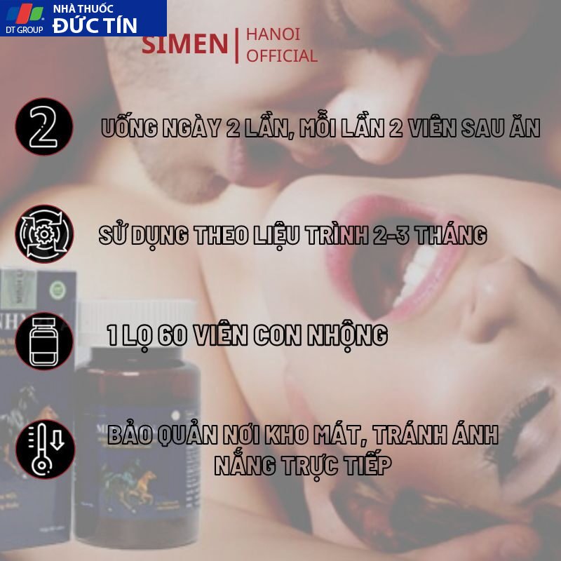 Viên Uống Minh Men Tăng Cường Sinh Lý Nam Giới Hỗ Trợ Bổ Thận Tráng Dương Tăng Cường Sinh Lực Phái Mạnh An Toàn Sức Khỏe 21 minhmen9