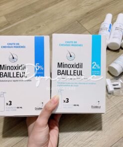 Xịt mọc tóc Minoxidil Bailleul 2% và 5% giảm rụng tóc và kích mọc tóc dành cho nam và nữ 60ml của Pháp 14 moctocphap3